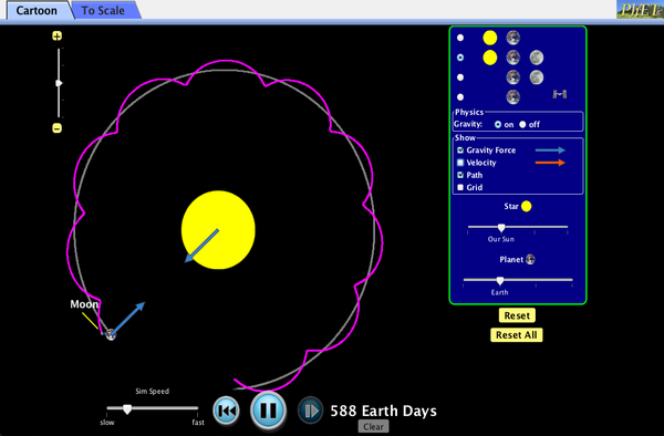 Gravity and Orbits Screenshot