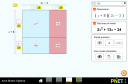 Screenshot of the simulation Area Model Algebra