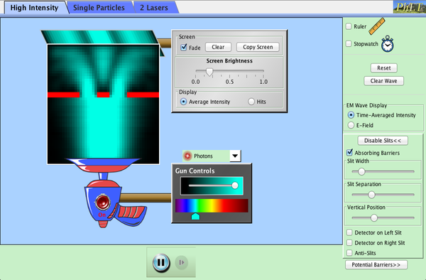 Quantum Wave Interference Screenshot