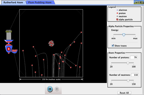 Rutherford Scattering Screenshot