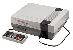 Nintendo Entertainment System with controller