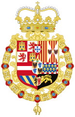 Coat of Arms of the King of Spain as Monarch of Milan (1580-1700).svg