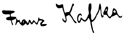 File:Franz Kafka's signature.svg