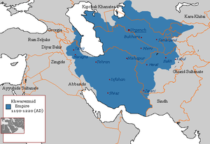 Khwarezmian Empire 1190 - 1220 (AD).PNG