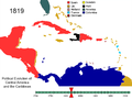 Political Evolution of Central America and the Caribbean 1819.png