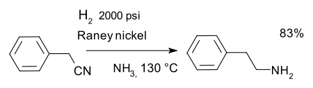 Nitrile hydrogenation