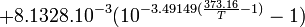 + 8.1328 . 10^{-3} (10^{-3.49149 (\frac{373.16}{T}-1)} -1) 